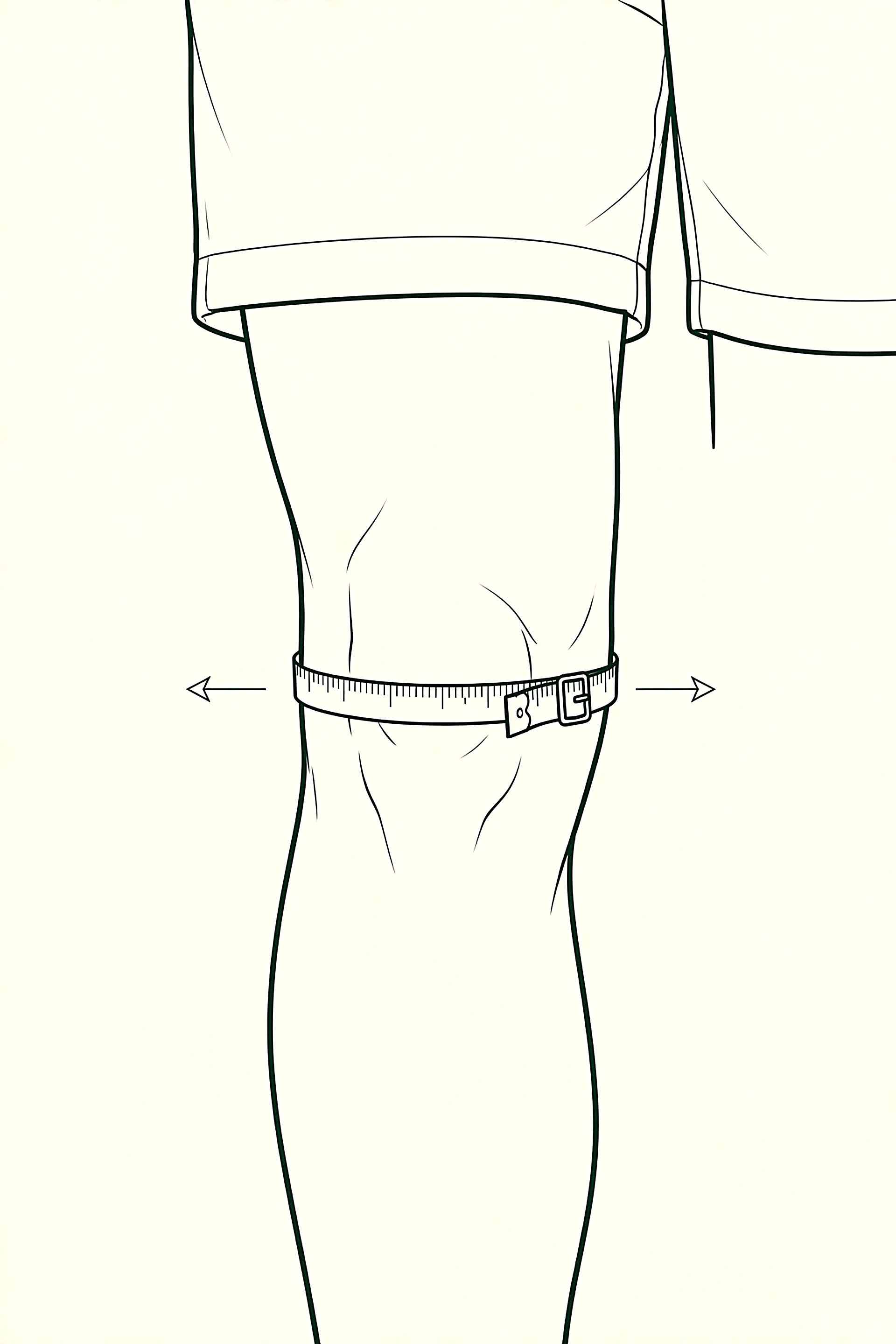 Knee measurement illustration