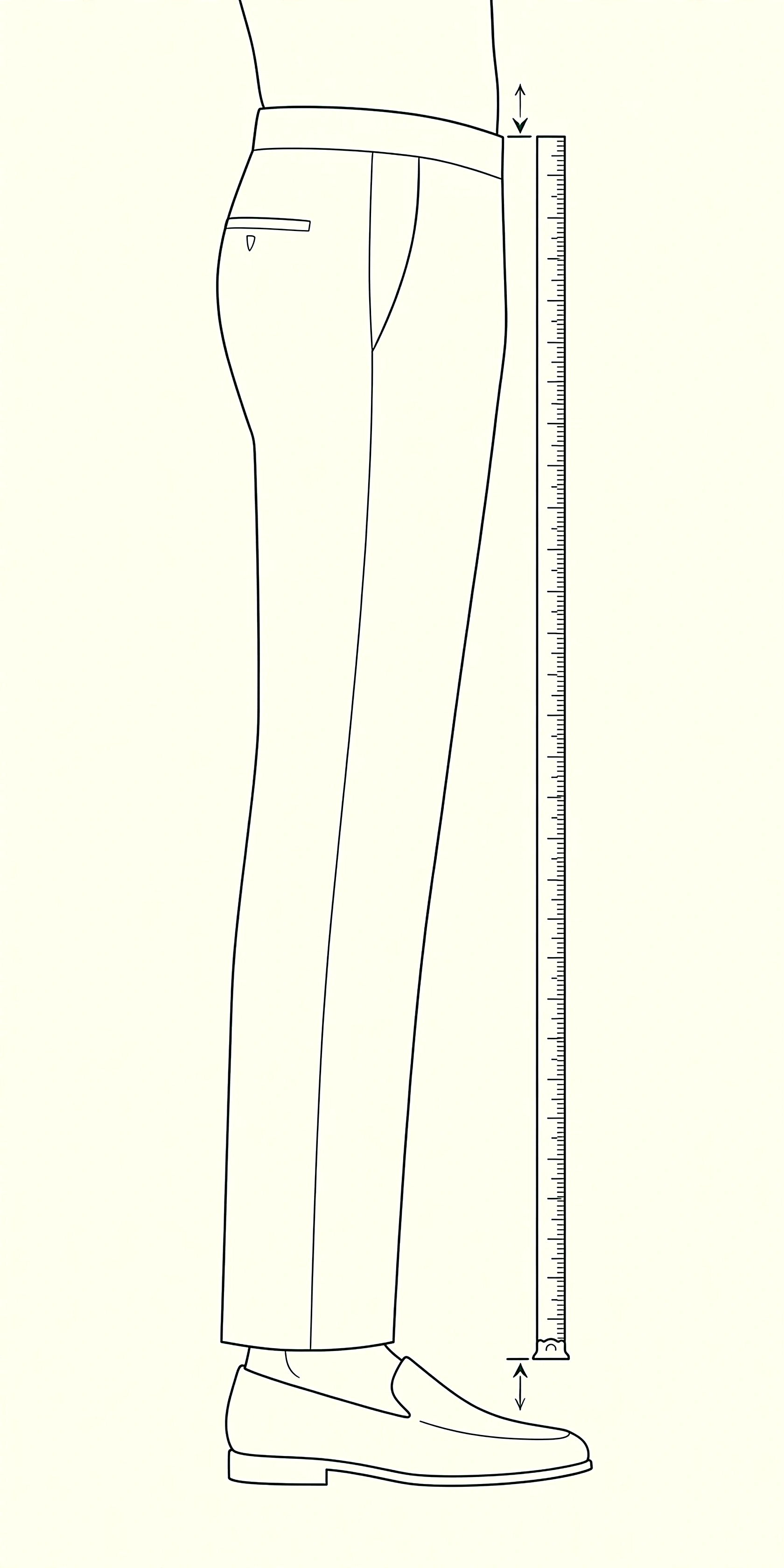 Outseam measurement illustration