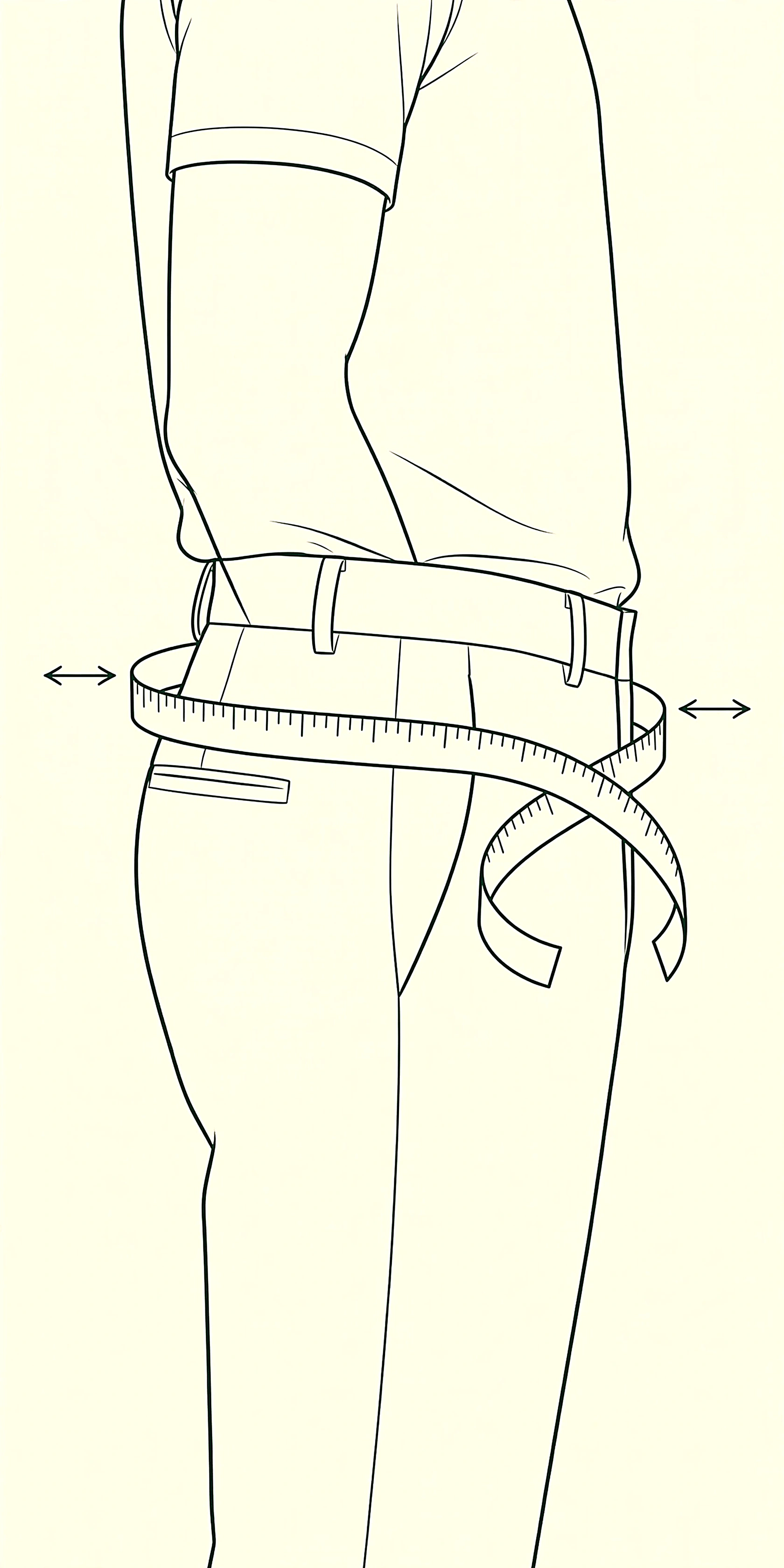 Seat measurement illustration